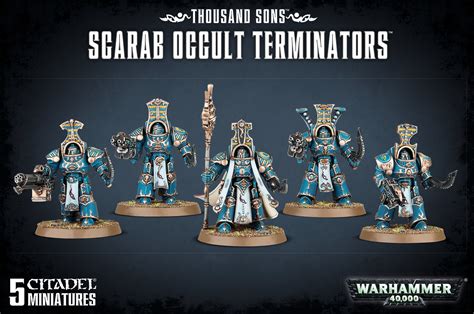 The scarab armor of the Thousand Sons Occult Scarab Warriors: a symbol of power